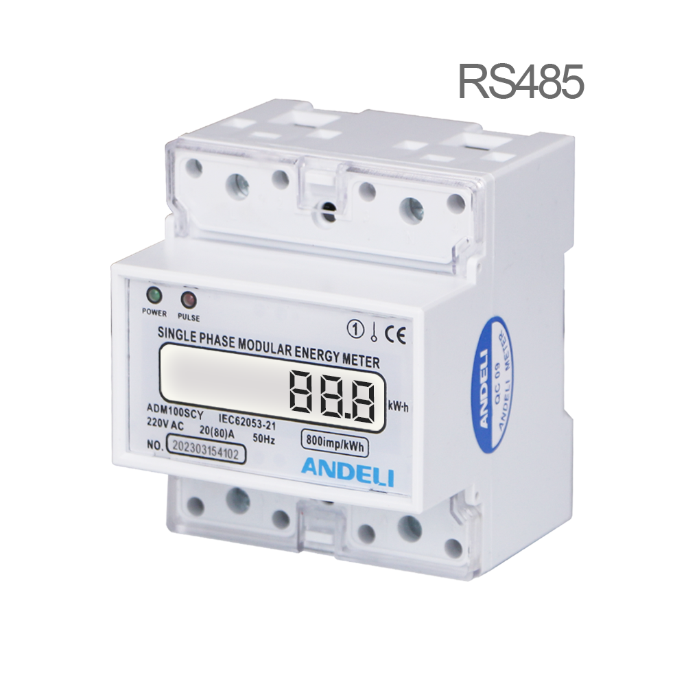 ADM100SCY Single Phase Electronic DIN-Rail Prepaid Watt-hour Energy Meter